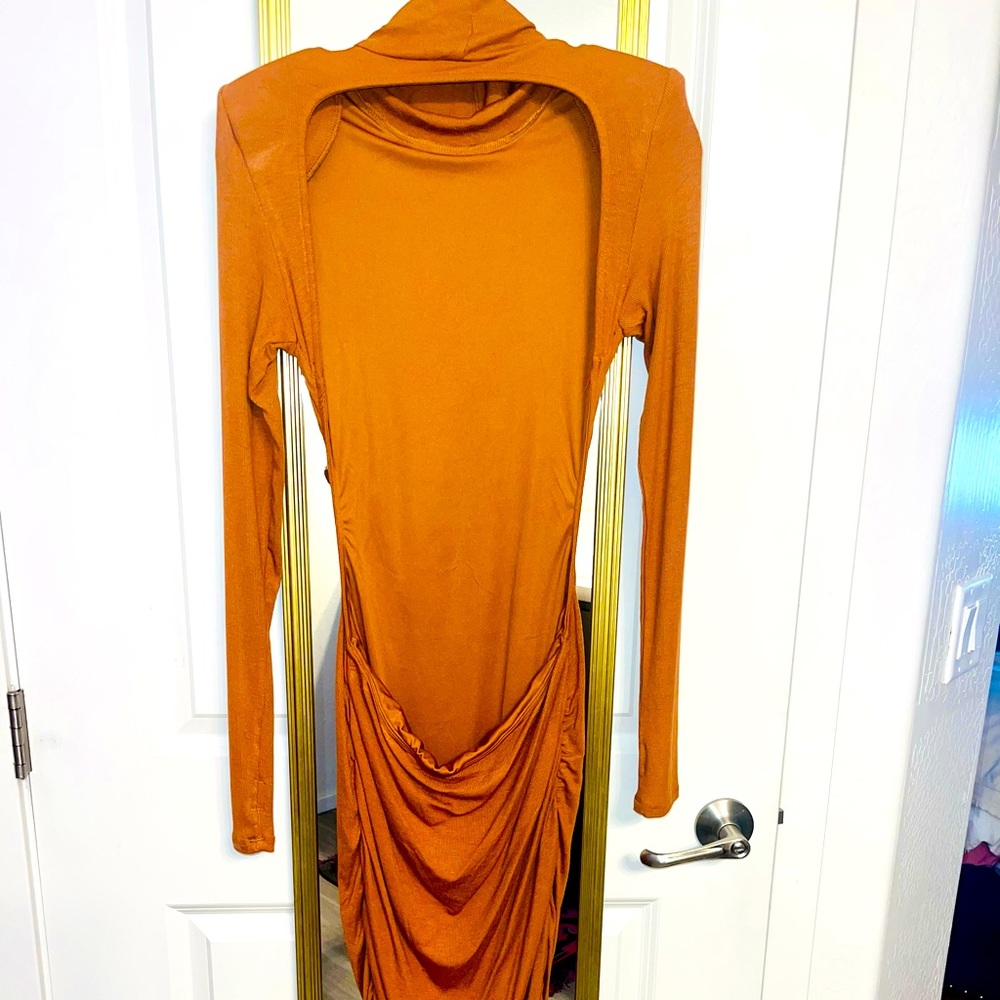 Brown Midi Dress
